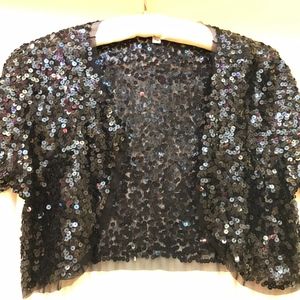 Brilliant Black Sequin Jacket